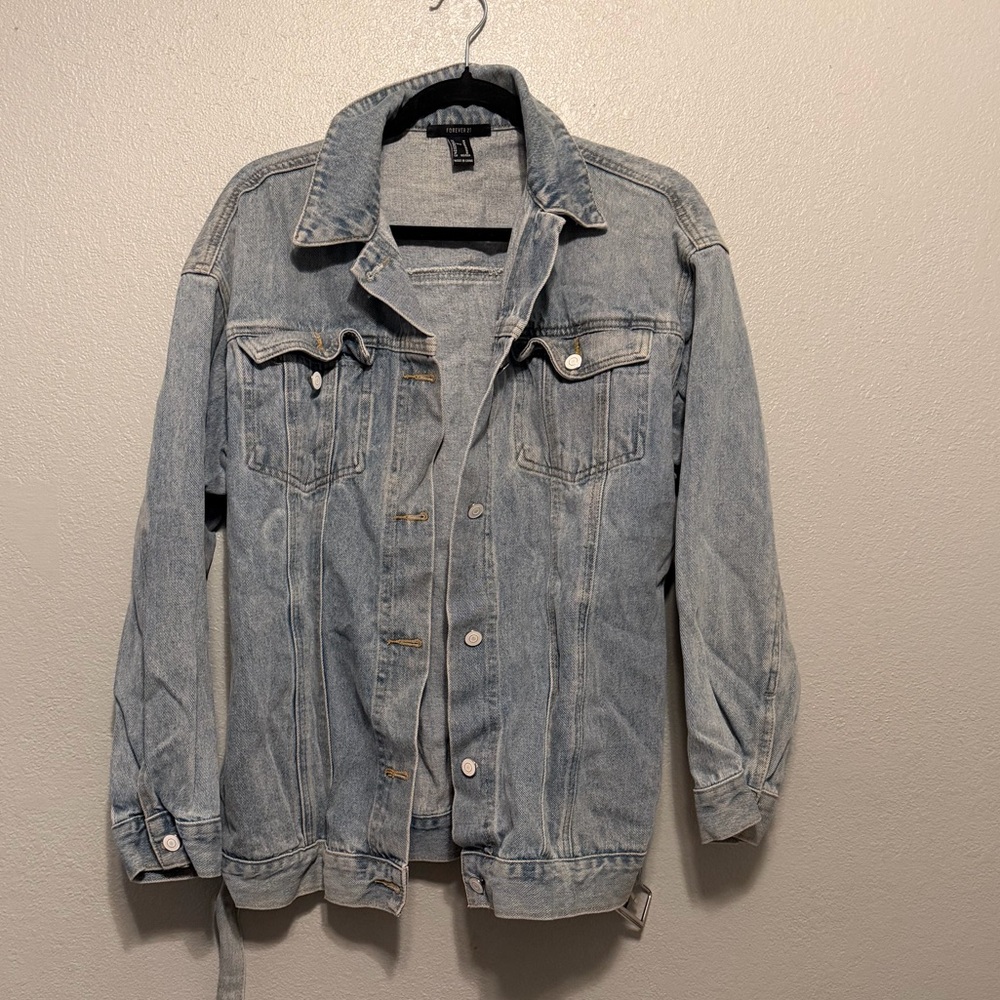 Oversized denim jacket